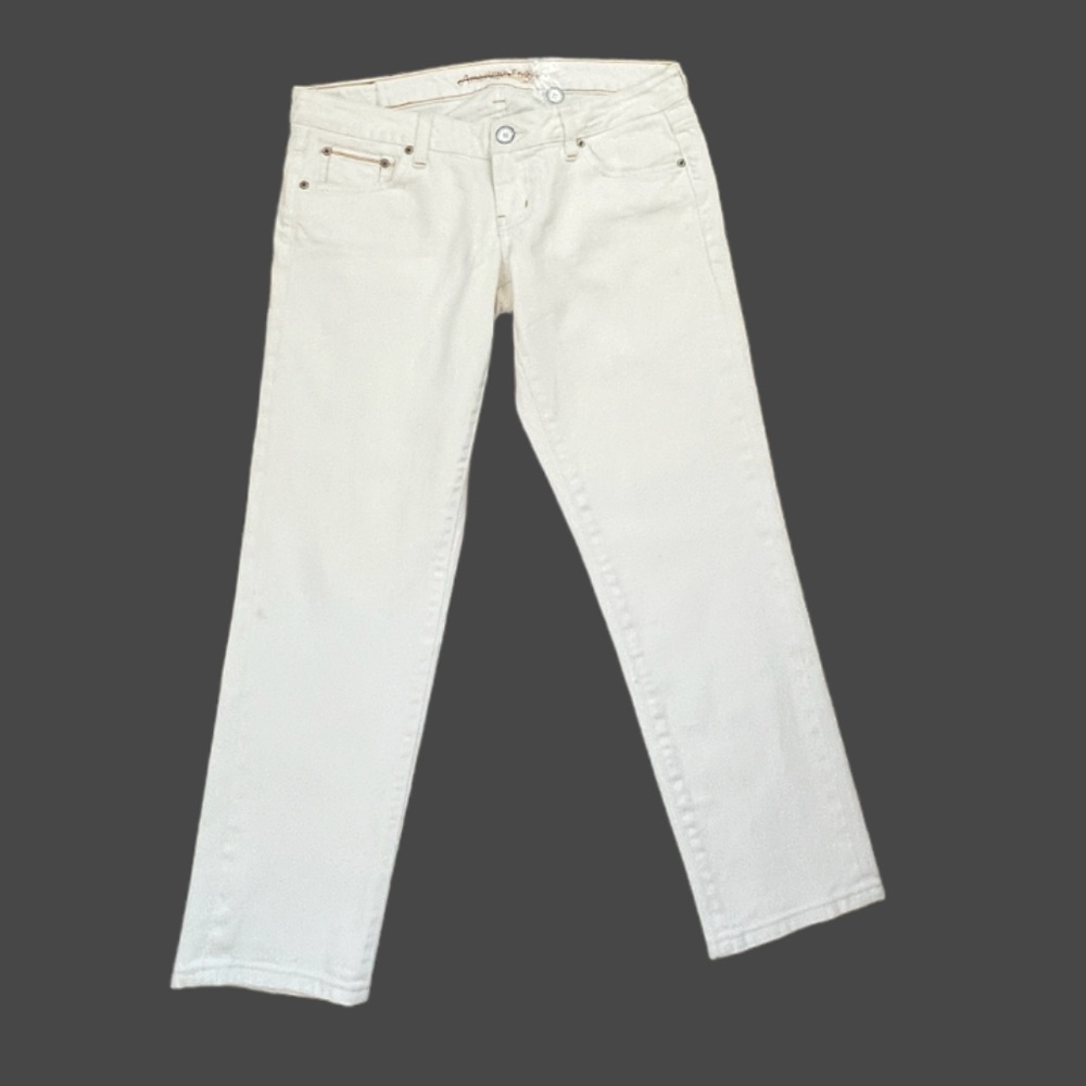 NWOT Vintage American Eagle Outfitters Women's Artis White Jeans Size 8R